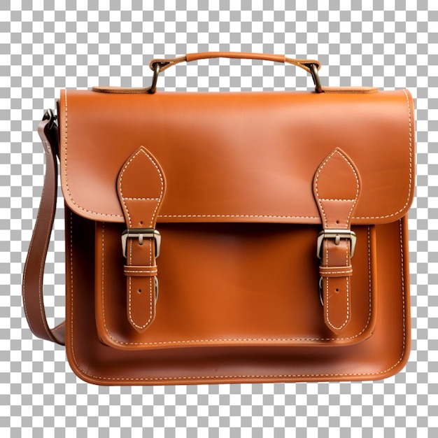 PSD satchel bag on transparent background