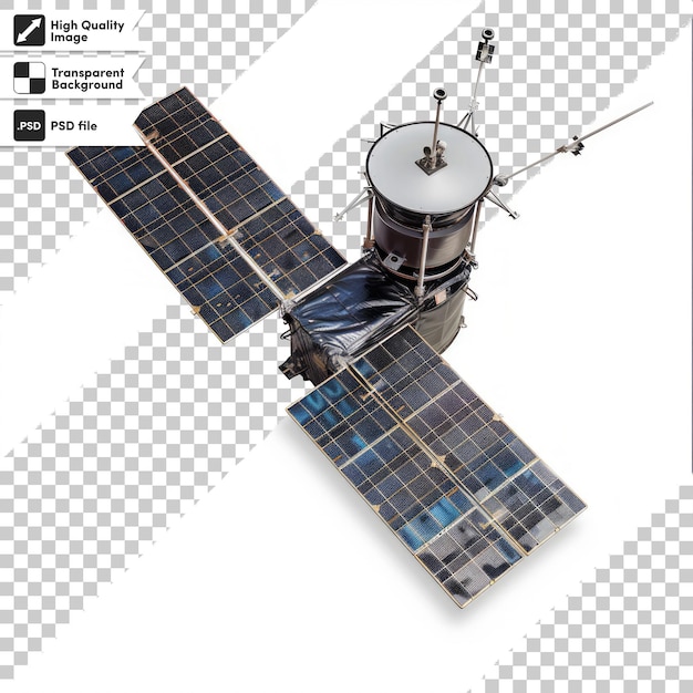 a satellite with the name of the company on it