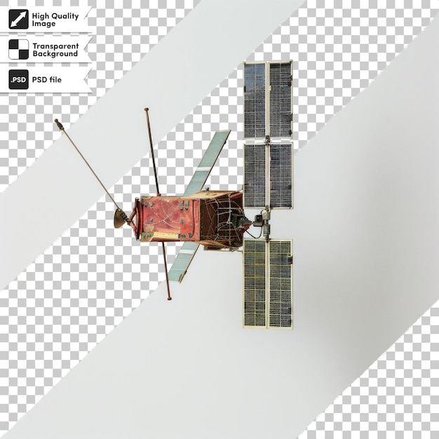 a satellite with the name of the company on it