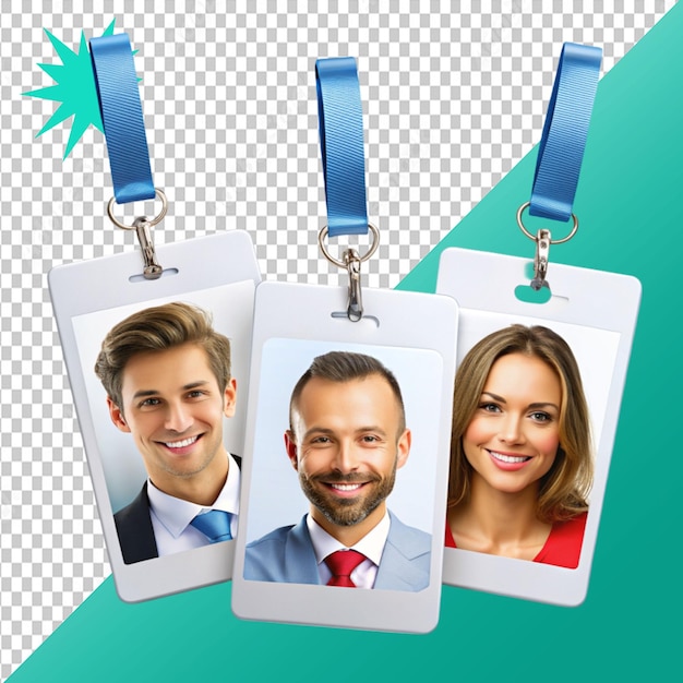 satrap employee cards on transparent background