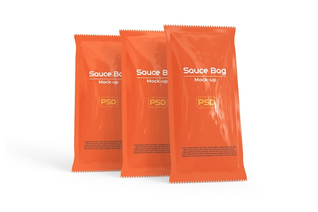 Sauce bag mockup