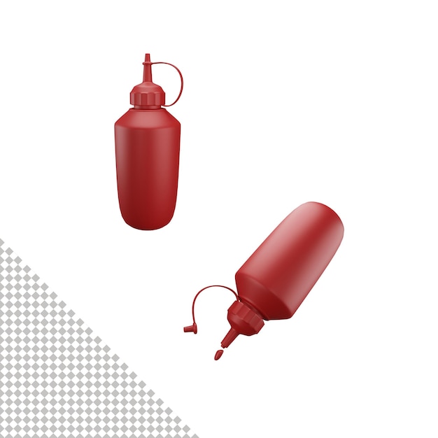 Sauce bottle 3d icon