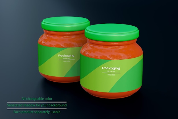 Sauce Jar mockup