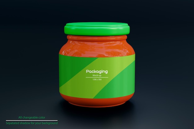 Sauce Jar mockup