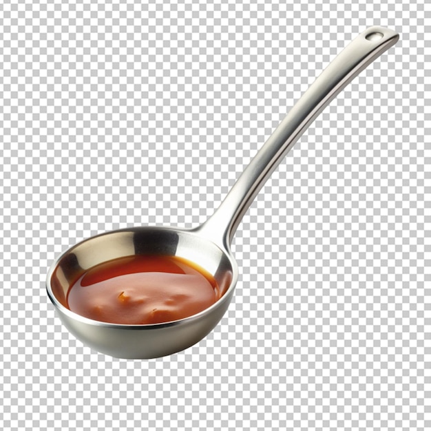 PSD sauce ladle minimal transparent background