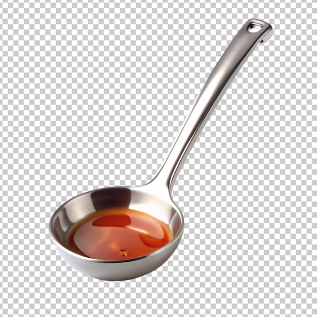 PSD sauce ladle minimal transparent background