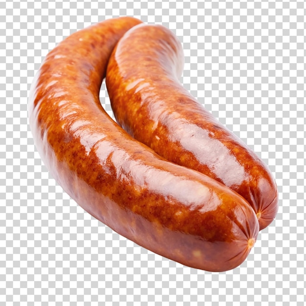 PSD sausage isolated on transparent background