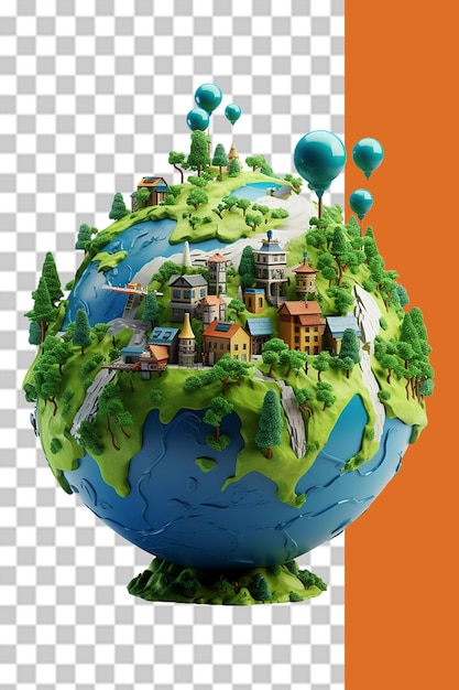 Save the earth png illustration