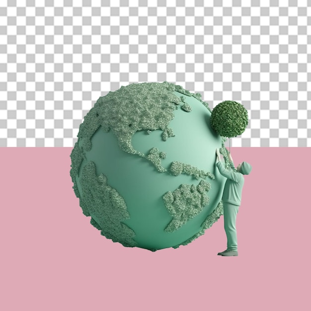 Save the earth png illustration