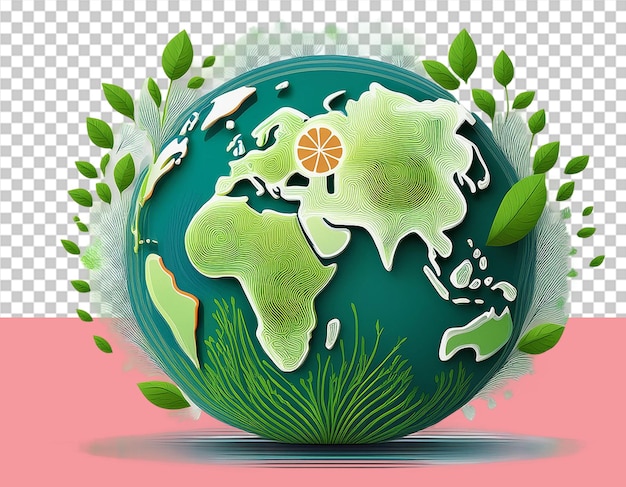 PSD save the earth png