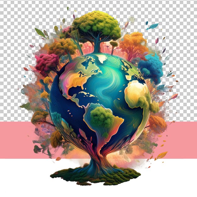 PSD save the earth png