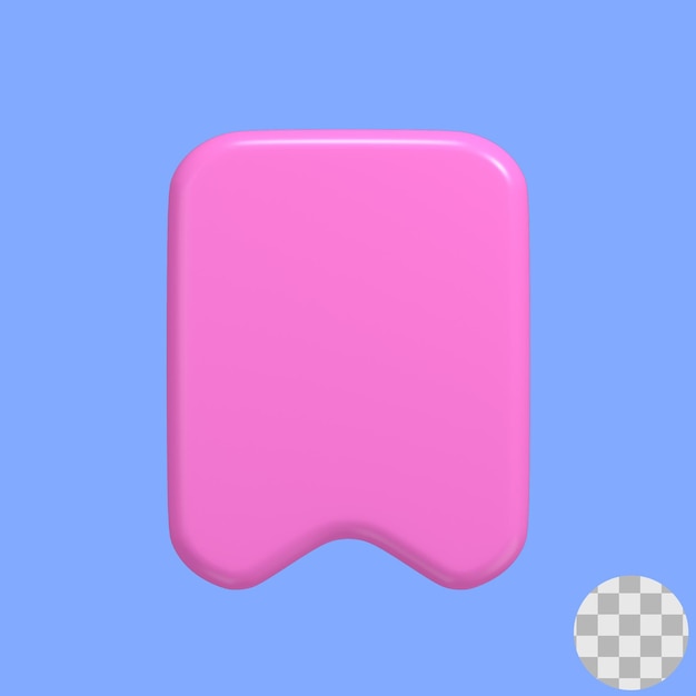 save favorite 3d icon rendered image