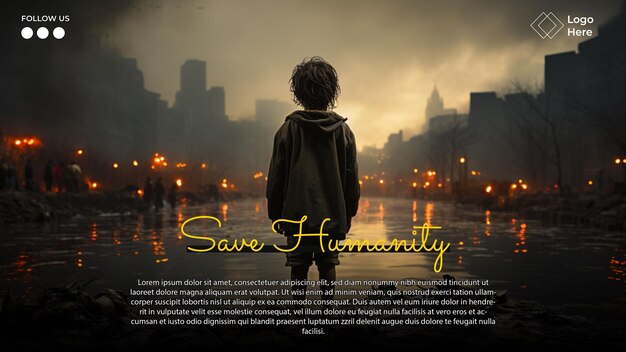 Save Humanity Poster Flyer