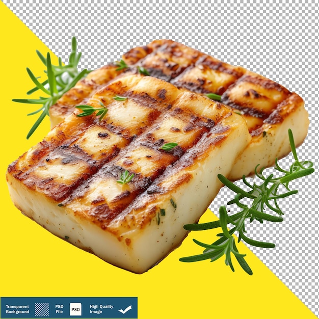 Savory Halloumi transparent background PNG PSD