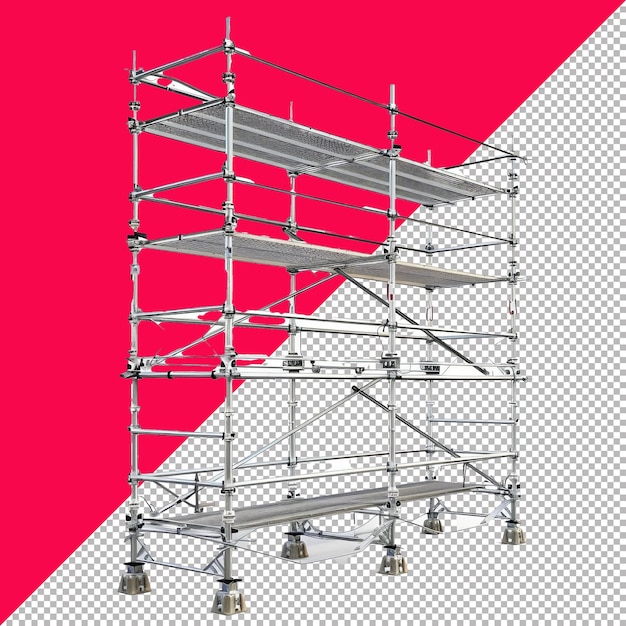 Scaffolding 3D Isolated Render Transparent Background PNG PSD