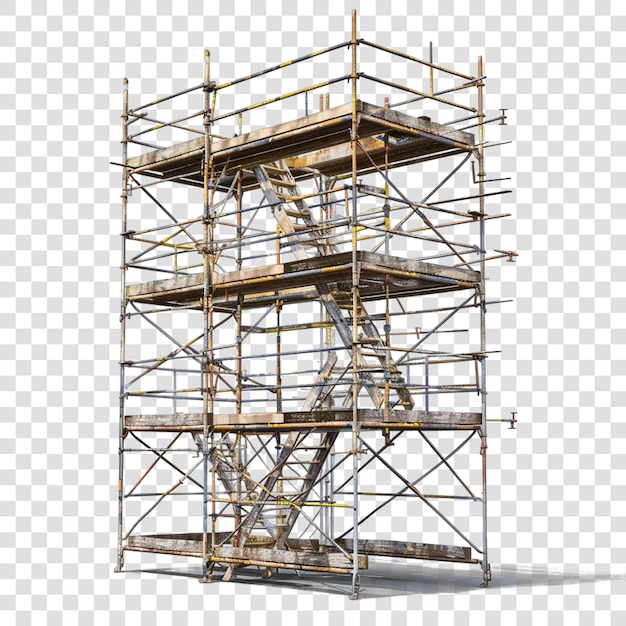 PSD scaffolding illustration construction