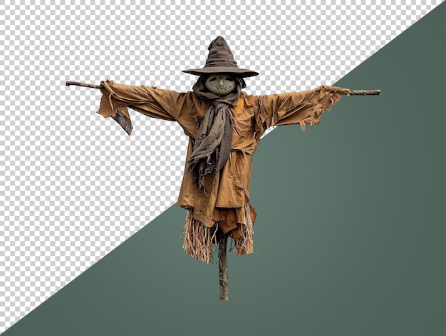 Scarecrow with transparent background