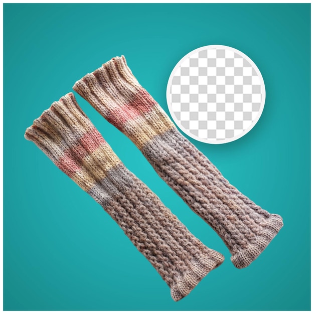 PSD scarf knitted handwork with fringe