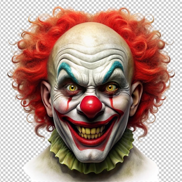 PSD scary clown face