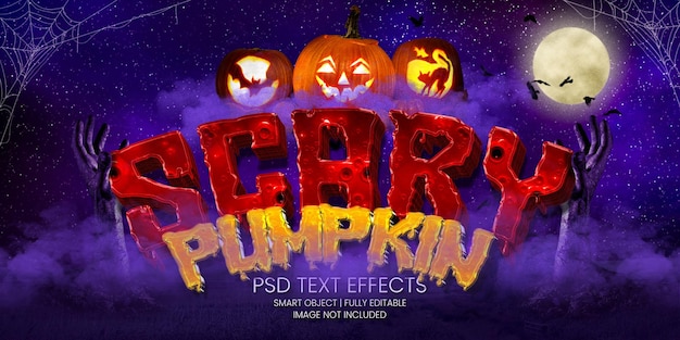 SCARY PUMPKIN TEXT EFFECT