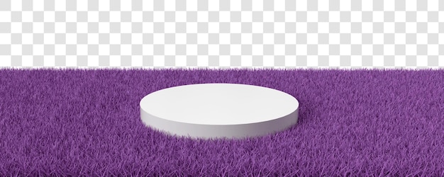 Scene creator of white platform in grass