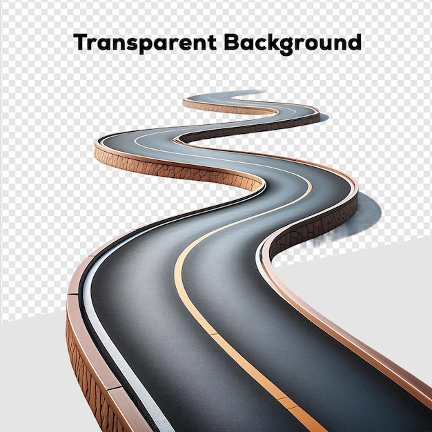 Scenic Road to Adventure transparent background PNG