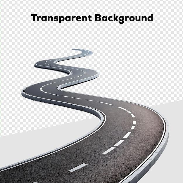 Scenic Road to Adventure transparent background PNG