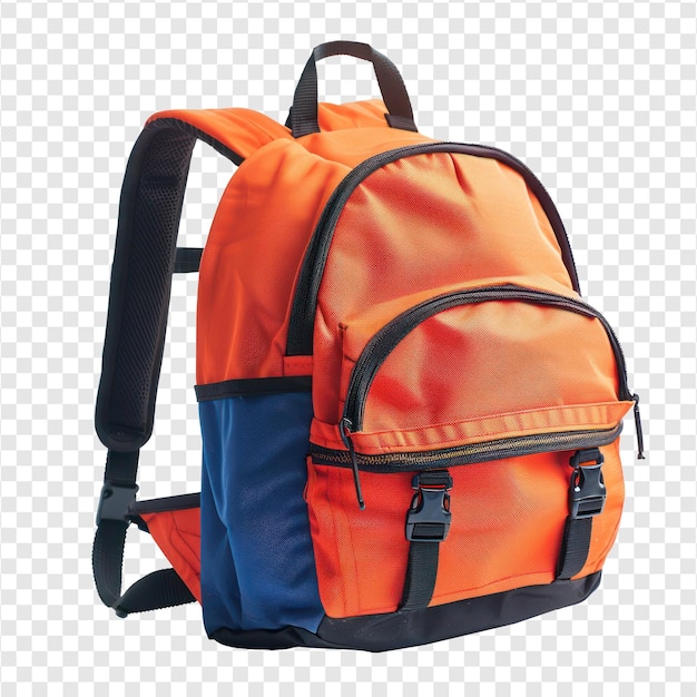 School backpack isolate on transparency background PSD