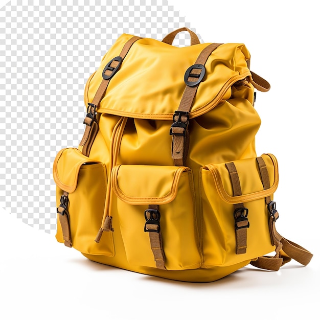 School backpack on white background Back to school