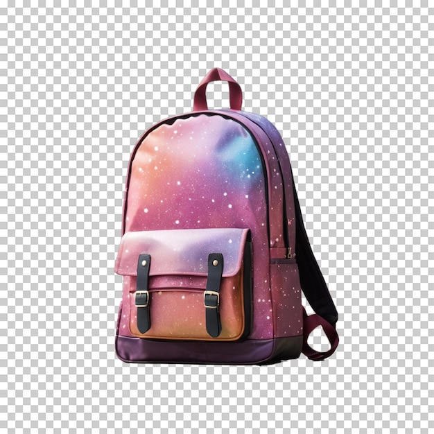 PSD school bag with transparent background