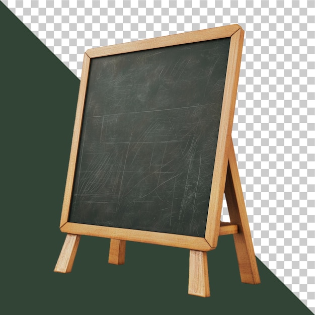 PSD school board isolated on transparent background