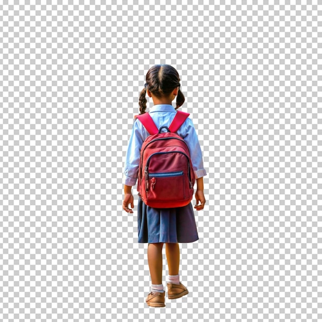 School boy with bag