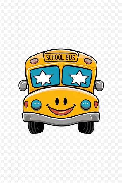 PSD school bus with a smile on its face