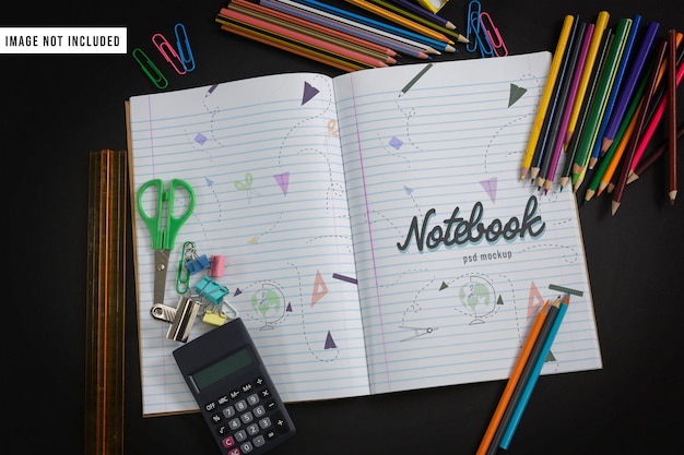 School Notebook Mockup