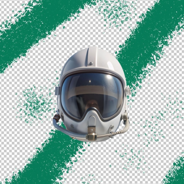 Sci Fi Futuristic Full Helmet isolated on transparent background