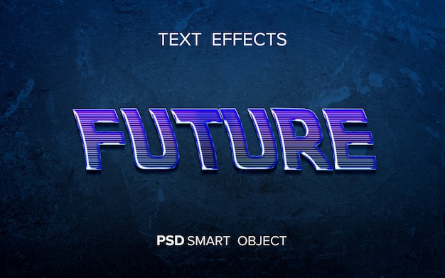 Science fiction text effect