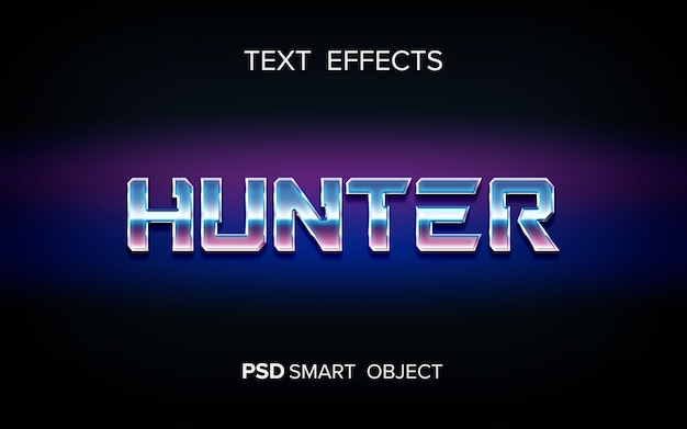 Science fiction text effect