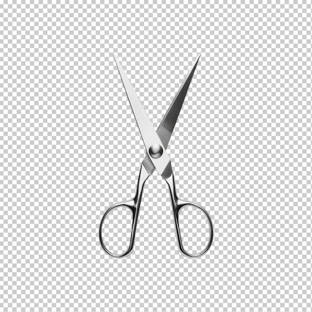 Scissors isolated on transparent background