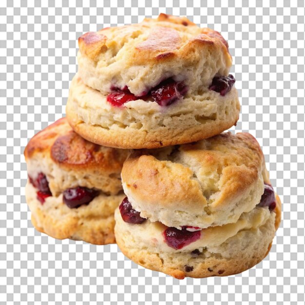 scones on transparent background