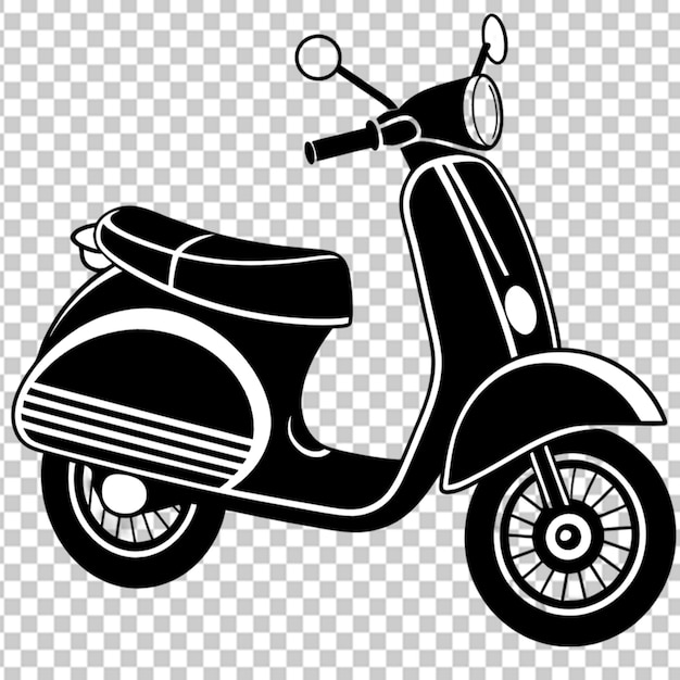 PSD scoot bike vectors transparent background