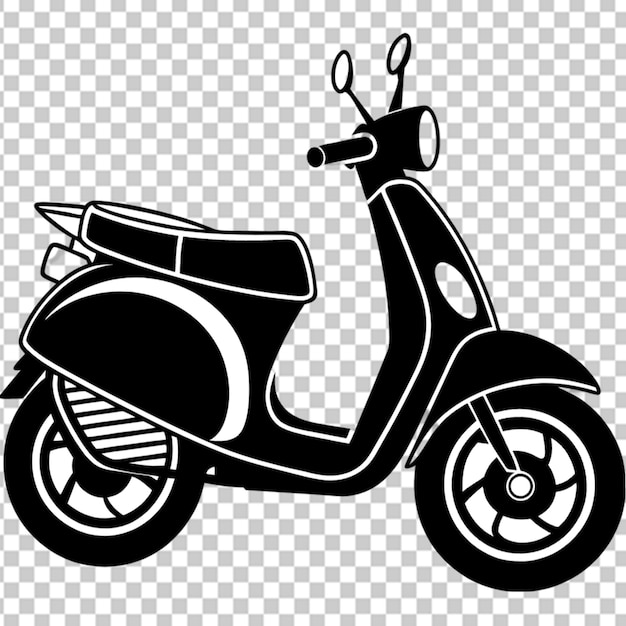 PSD scoot bike vectors transparent background