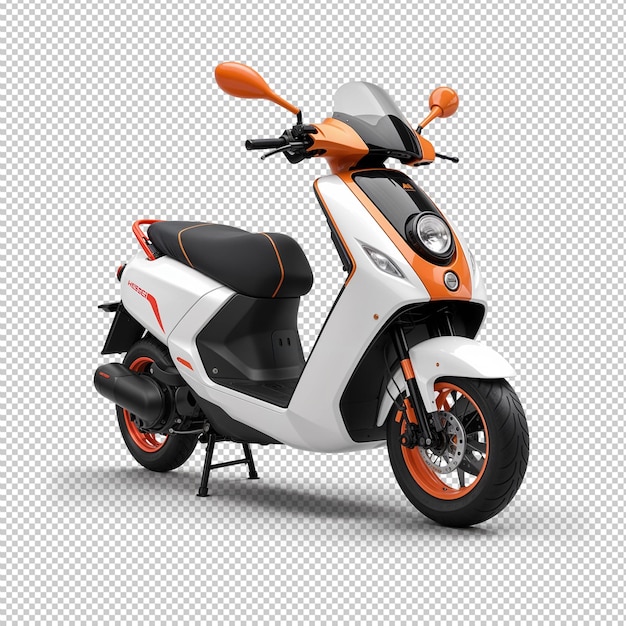 PSD a scooter is shown on a gray background