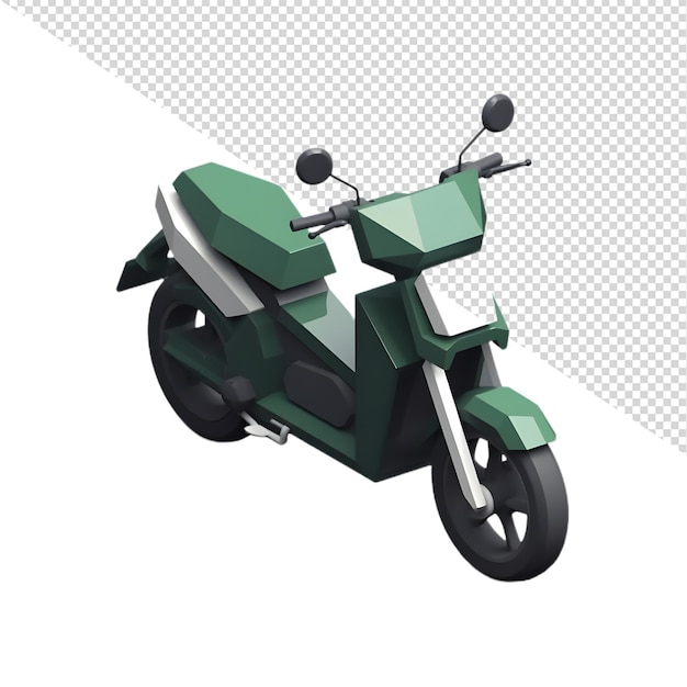 PSD a scooter is shown with a white background and a black wheel