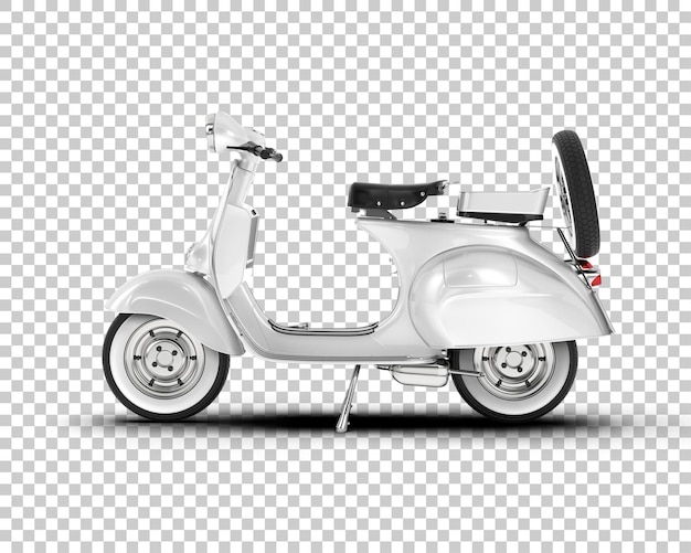 PSD scooter on transparent background 3d rendering illustration