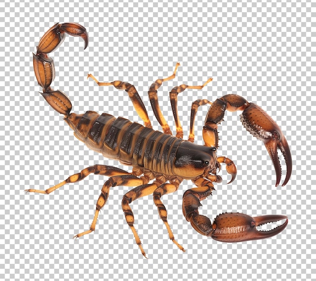 PSD scorpion isolated on transparent background