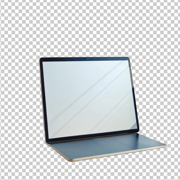 PSD screen mockup on transparent background