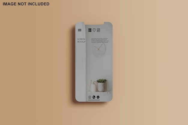 Screen phone mockup