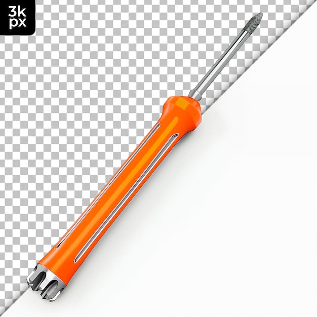 PSD screwdriver isolated on transparent background