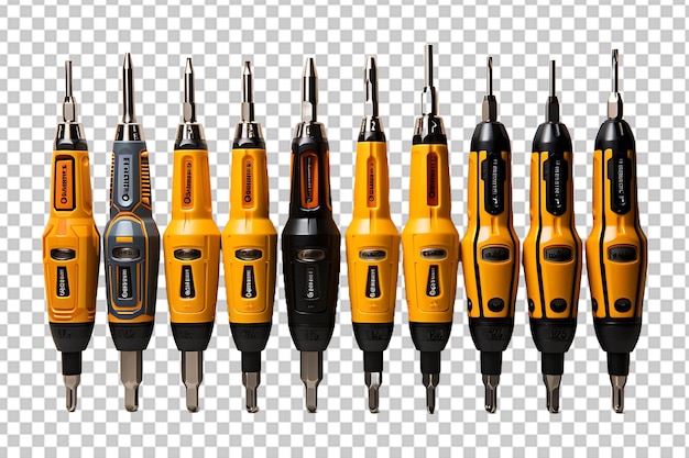 PSD screwdriver isolated on transparent background