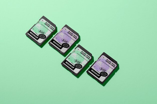 Sd card mockup design